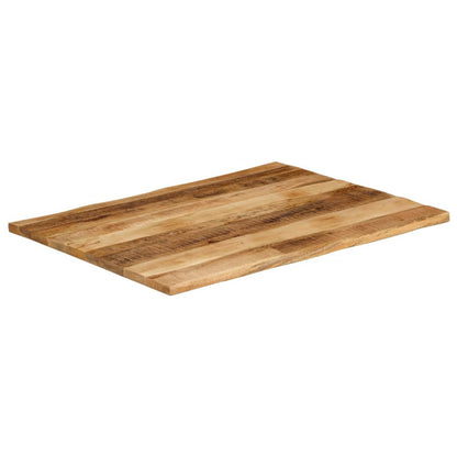 Table Top Live Edge 100x80x3.8 cm Solid Wood Rough Mango