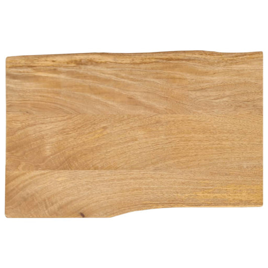 Live Edge Solid Mango Wood Tabletop 50x40x2.5 cm