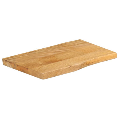 Live Edge Solid Mango Wood Tabletop 70x40x2.5 cm