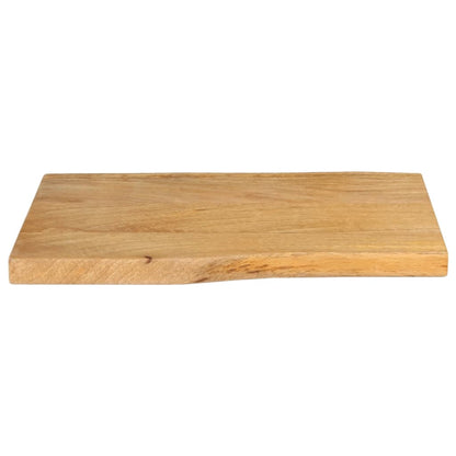 Live Edge Solid Mango Wood Tabletop 70x40x2.5 cm