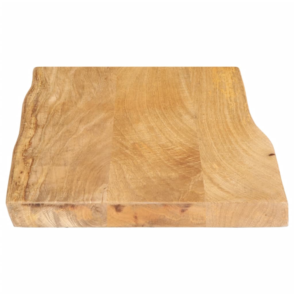 Live Edge Solid Mango Wood Tabletop 70x40x2.5 cm