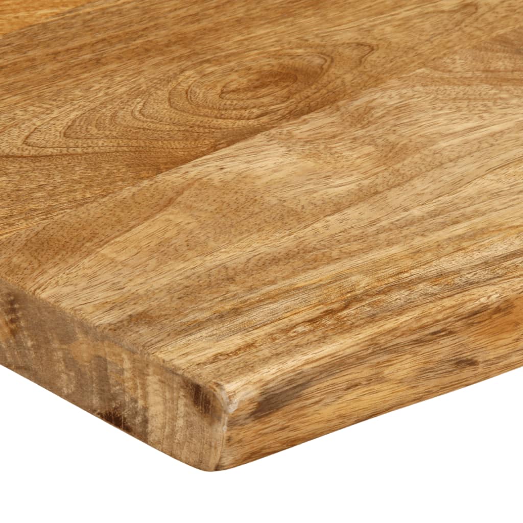 Live Edge Solid Mango Wood Tabletop 70x40x2.5 cm