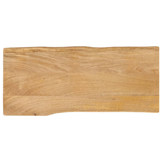 Table Top 90x40x2.5 cm Live Edge Solid Wood Mango