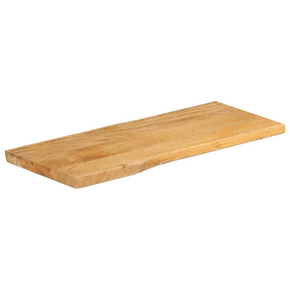 Table Top 90x40x2.5 cm Live Edge Solid Wood Mango