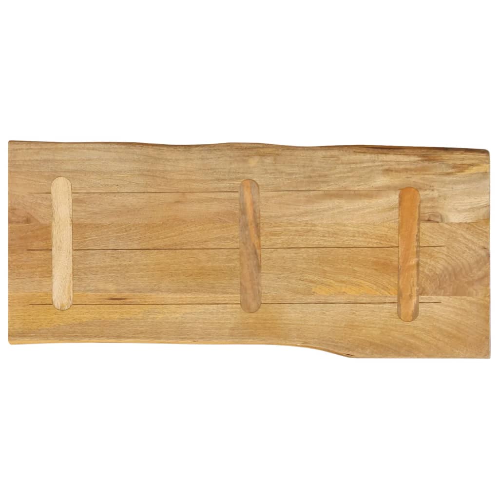 Table Top 90x40x2.5 cm Live Edge Solid Wood Mango