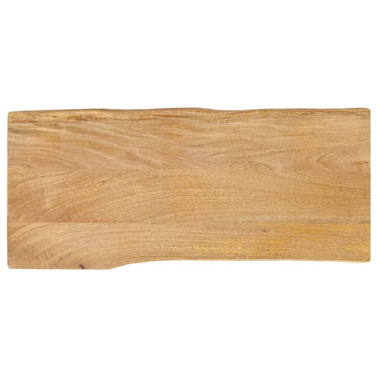 Live Edge Mango Wood Table Top - 100x40x2.5 cm Solid Wood