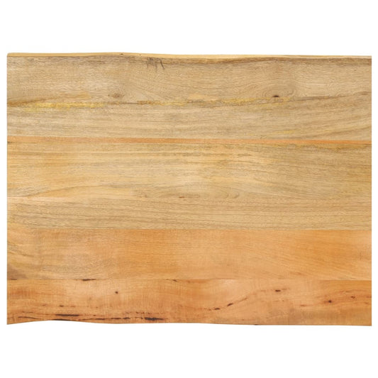Live Edge Mango Wood Tabletop 80x60x2.5 cm, Solid & Stylish
