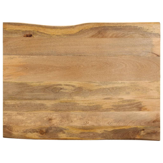 Live Edge Mango Wood Table Top 90x80x2.5 cm Solid Wood