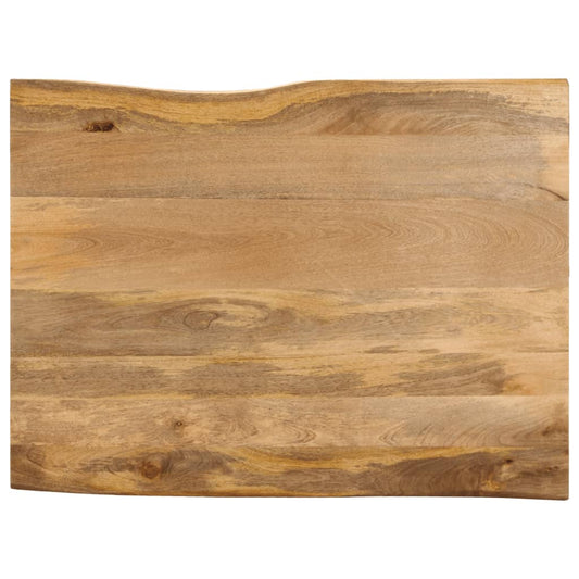 Table Top 100x80x2.5 cm Live Edge Solid Wood Mango