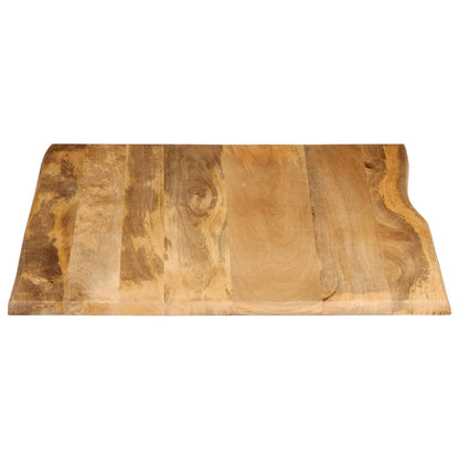 Table Top 100x80x2.5 cm Live Edge Solid Wood Mango