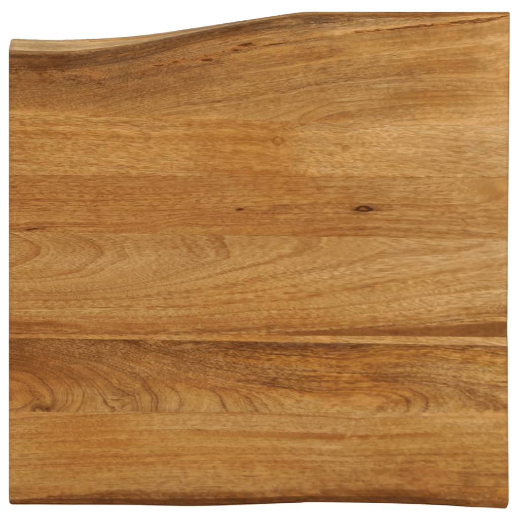 Table Top 40x40x2.5 cm Live Edge Solid Wood Mango
