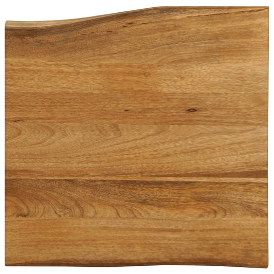 Table Top 40x40x2.5 cm Live Edge Solid Wood Mango