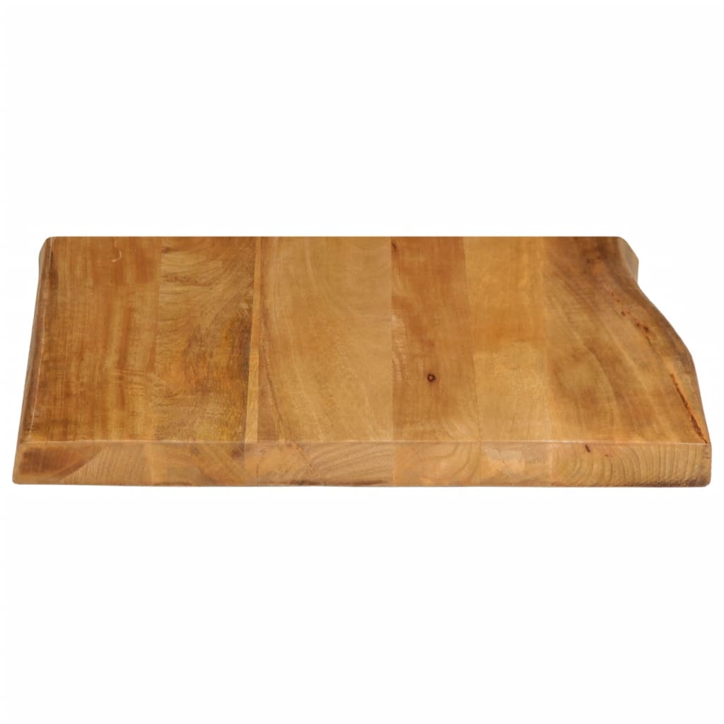 Table Top 40x40x2.5 cm Live Edge Solid Wood Mango