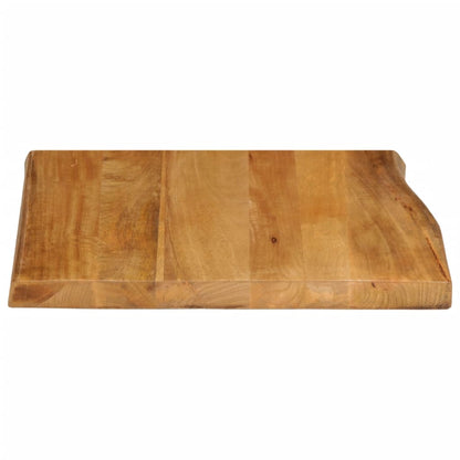 Table Top 40x40x2.5 cm Live Edge Solid Wood Mango