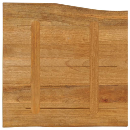 Table Top 40x40x2.5 cm Live Edge Solid Wood Mango