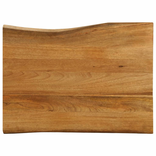 Live Edge Mango Wood Table Top 80x60x2.5 cm - Solid & Stylish