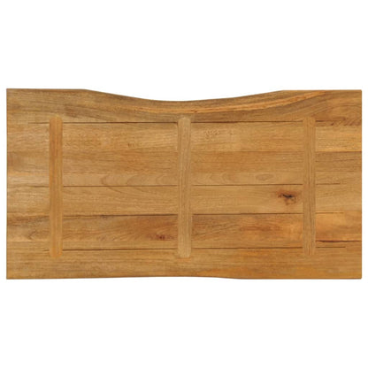 Live Edge Mango Wood Table Top 100x60x2.5 cm - Solid & Stylish