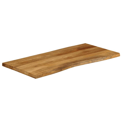 Live Edge Mango Wood Table Top 120x60x2.5 cm - Solid & Stylish