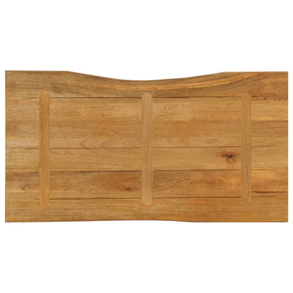 Live Edge Mango Wood Table Top 120x60x2.5 cm - Solid & Stylish