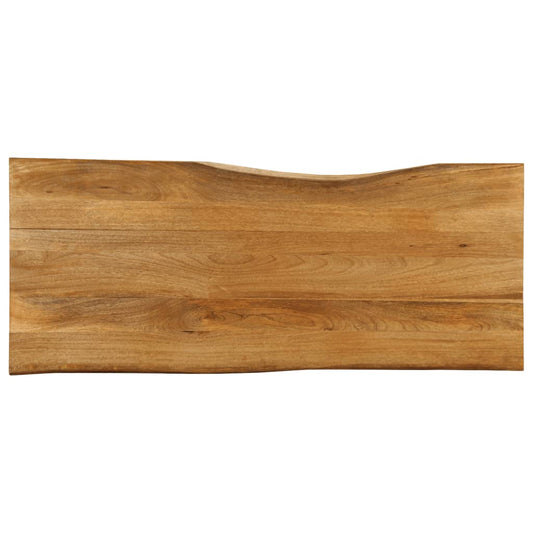 Live Edge Solid Mango Wood Tabletop 140x60x2.5 cm