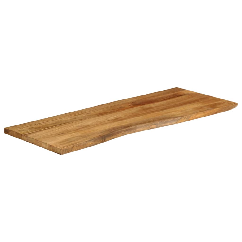 Live Edge Solid Mango Wood Tabletop 140x60x2.5 cm