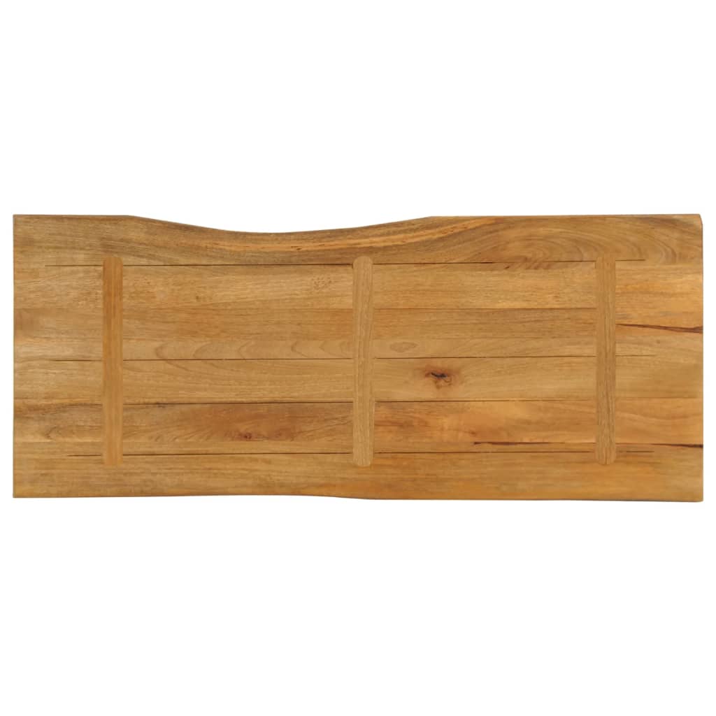 Live Edge Solid Mango Wood Tabletop 140x60x2.5 cm