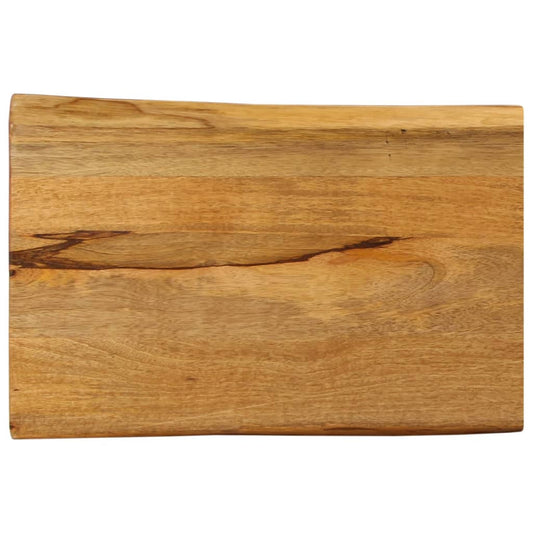 Table Top 50x40x3.8 cm Live Edge Solid Wood Mango