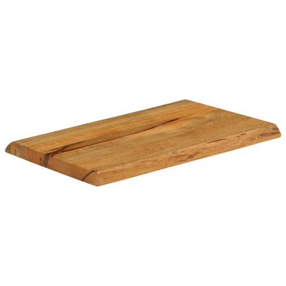Table Top 50x40x3.8 cm Live Edge Solid Wood Mango