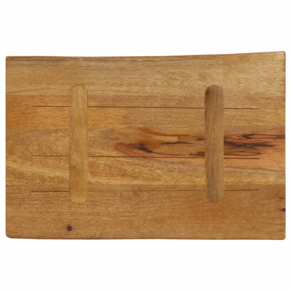 Table Top 50x40x3.8 cm Live Edge Solid Wood Mango