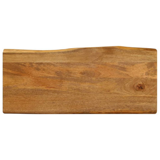 Table Top 90x40x3.8 cm Live Edge Solid Wood Mango