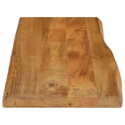 Table Top 90x40x3.8 cm Live Edge Solid Wood Mango