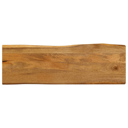 Table Top 110x40x3.8 cm Live Edge Solid Wood Mango