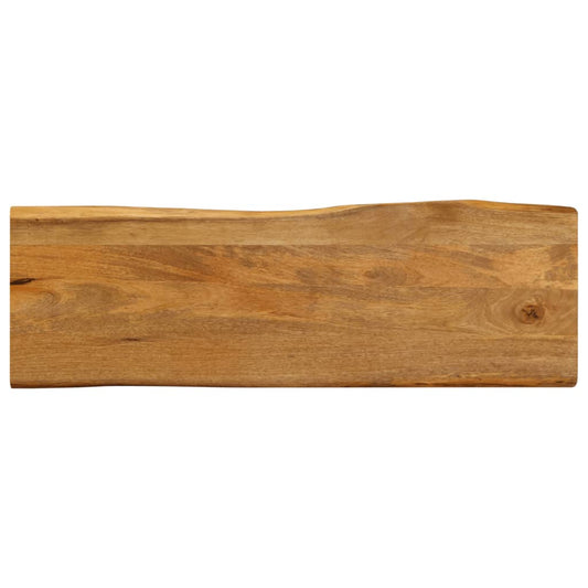 Table Top 110x40x3.8 cm Live Edge Solid Wood Mango