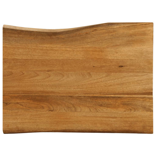Table Top 90x60x3.8 cm Live Edge Solid Wood Mango
