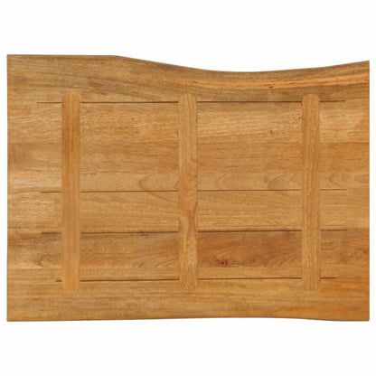 Table Top 90x60x3.8 cm Live Edge Solid Wood Mango