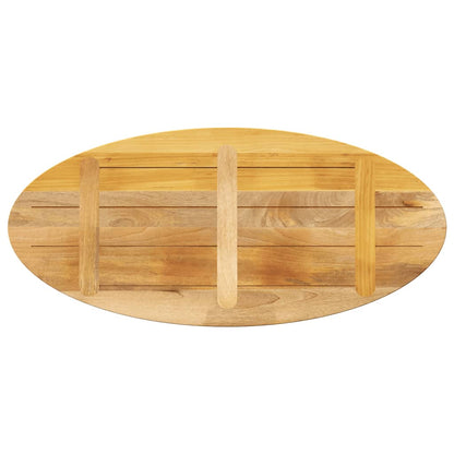 Oval Mango Wood Table Top - 100x40x2.5 cm | Solid & Durable