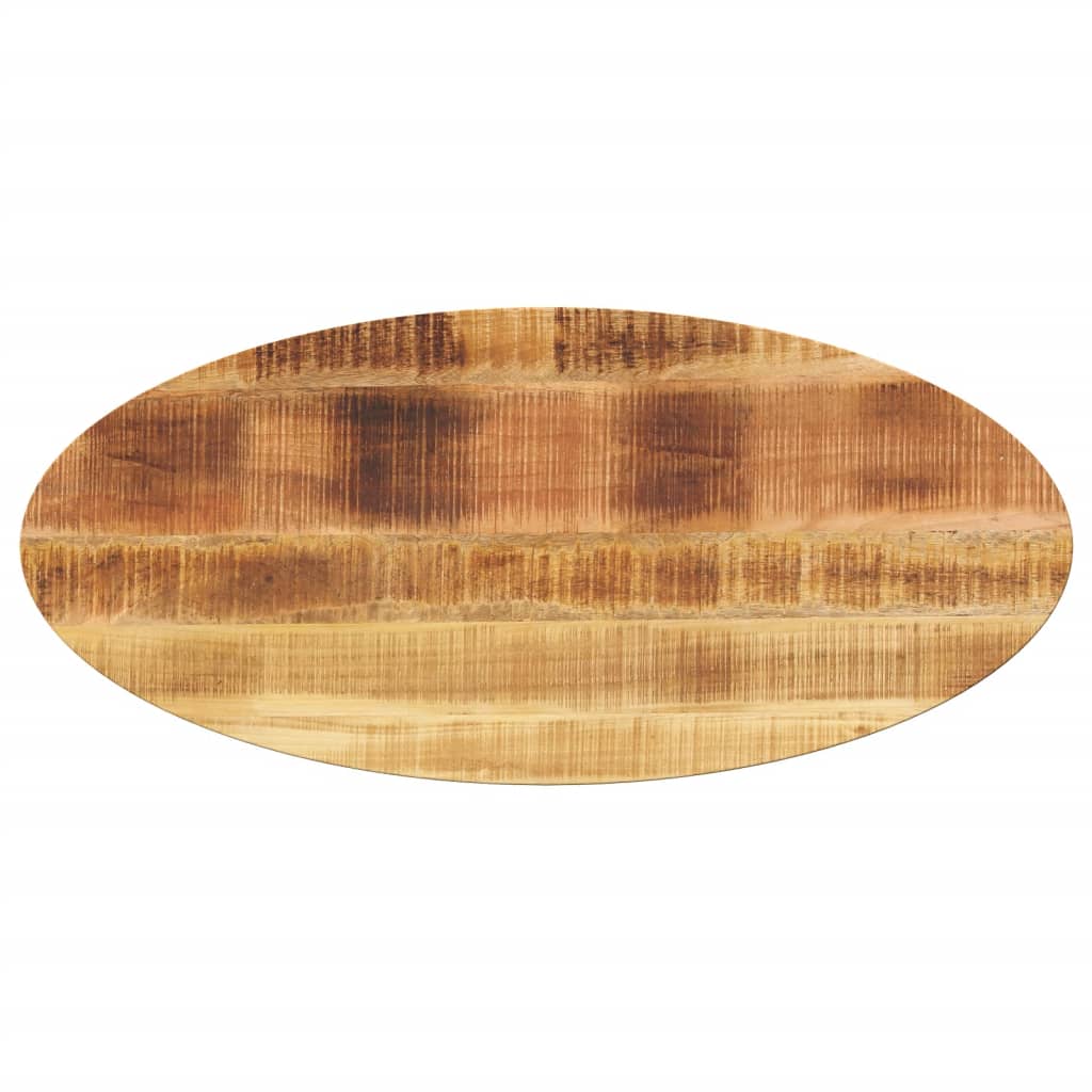 Table Top 140x50x2.5 cm Oval Solid Wood Mango
