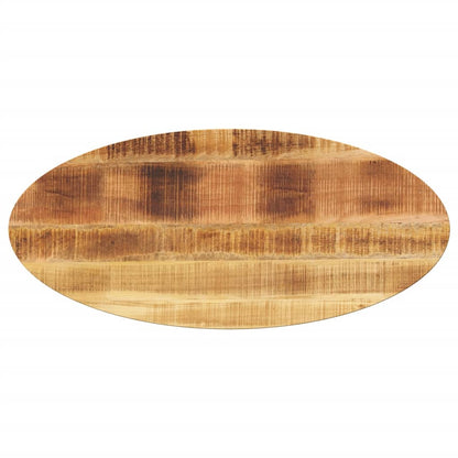 Table Top 140x50x2.5 cm Oval Solid Wood Mango