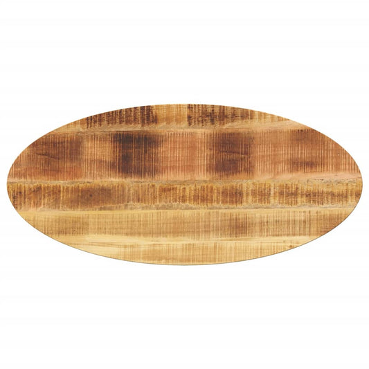 Table Top 140x50x2.5 cm Oval Solid Wood Mango