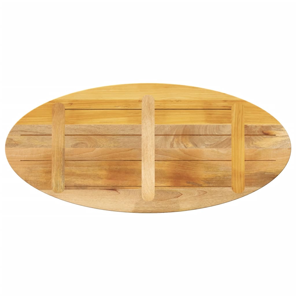 Table Top 140x50x2.5 cm Oval Solid Wood Mango
