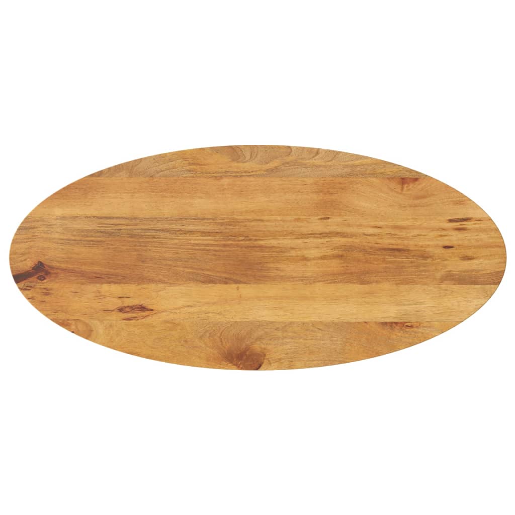 Oval Mango Wood Table Top 140x50x2.5 cm - Solid & Stylish