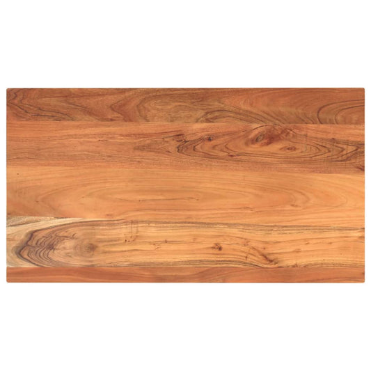 Table Top 110x50x3.8 cm Rectangular Solid Wood Acacia