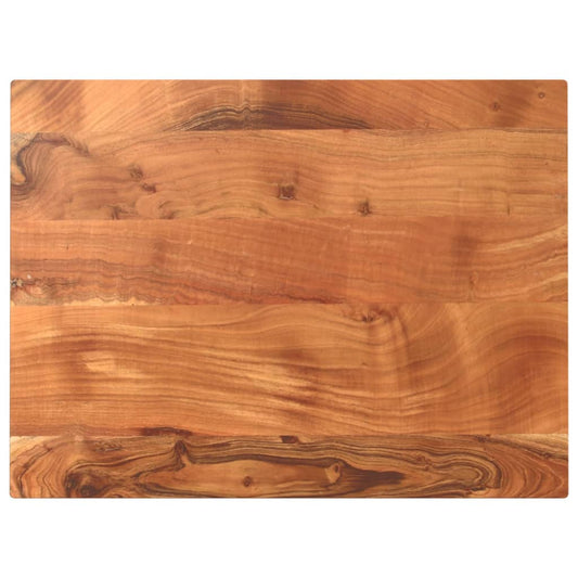 Solid Acacia Wood Table Top - 70x60x3.8 cm Rectangular Design