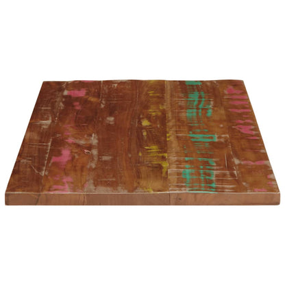 Solid Reclaimed Wood Table Top - 80x60x2.5 cm Rectangular Design