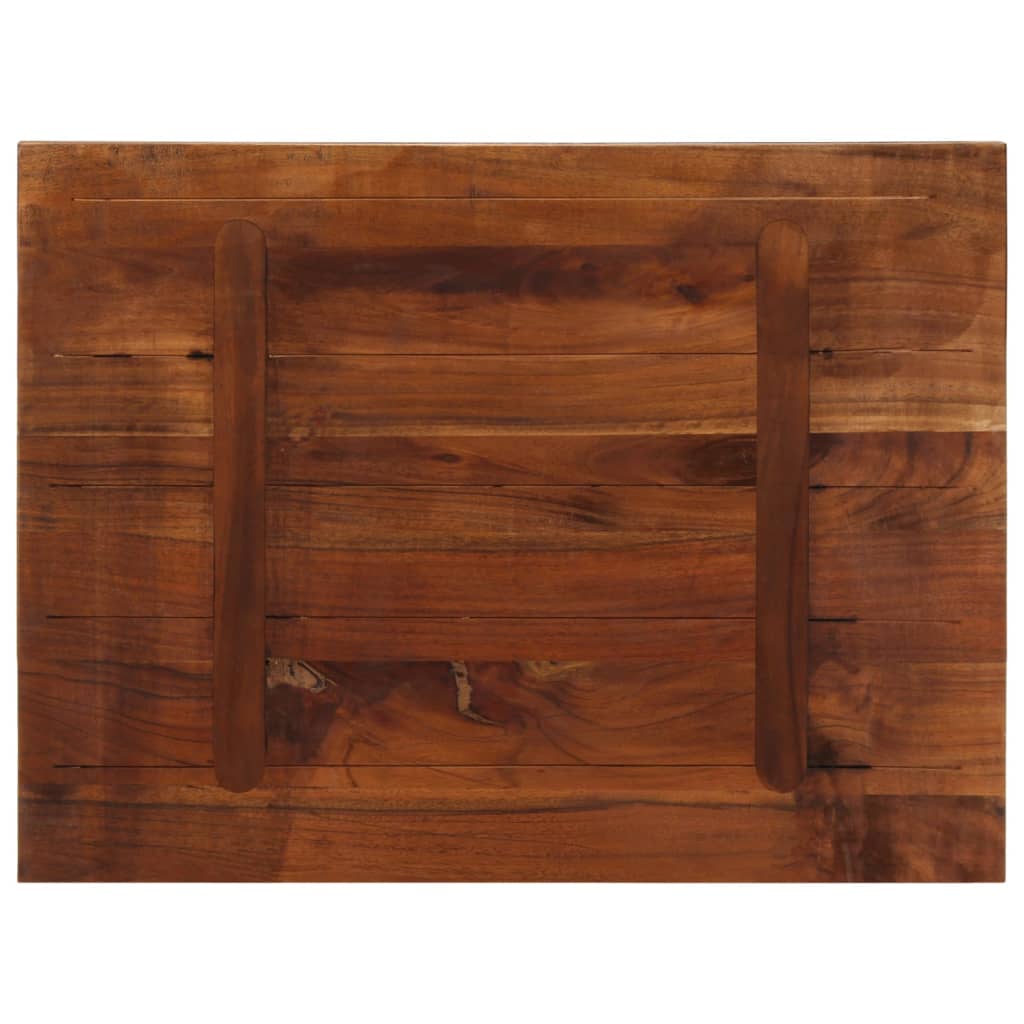 Solid Reclaimed Wood Table Top - 80x60x2.5 cm Rectangular Design