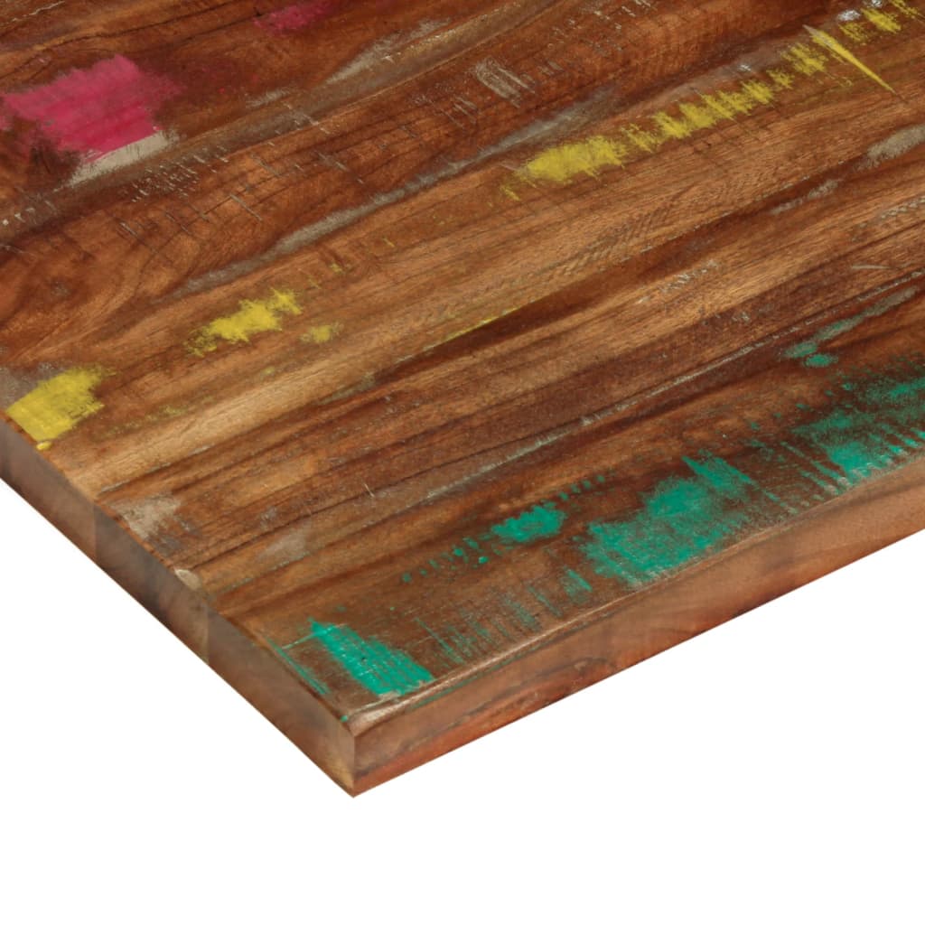 Solid Reclaimed Wood Table Top - 80x60x2.5 cm Rectangular Design