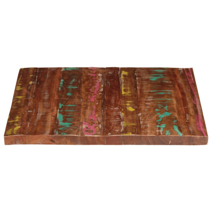 Reclaimed Solid Wood Rectangular Table Top 90x80 cm