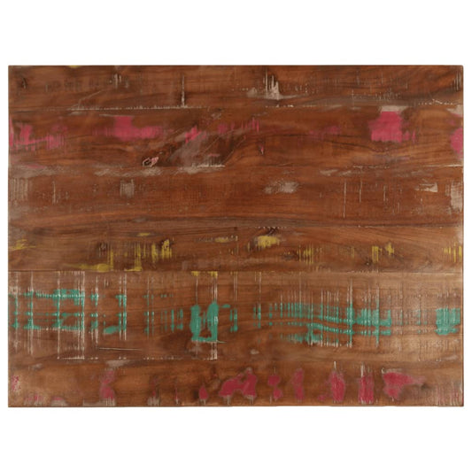 Eco-Friendly Solid Wood Reclaimed Tabletop, 70x50cm Rectangle