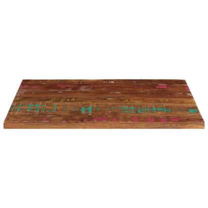 Reclaimed Solid Wood Table Top - 80x50x3.8 cm Rectangular