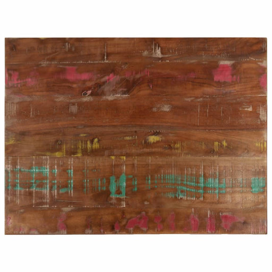 Table Top 80x60x3.8 cm Rectangular Solid Wood Reclaimed
